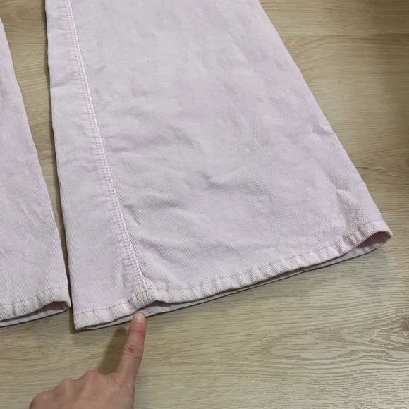 We The Free flare pants cotton bohemian chic Soft Pink Apparel - Picture 13 of 16